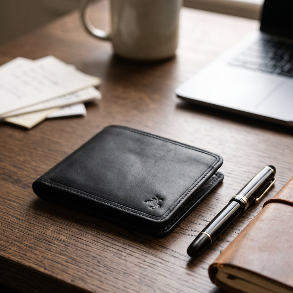 Rocco Leather Wallet – Black