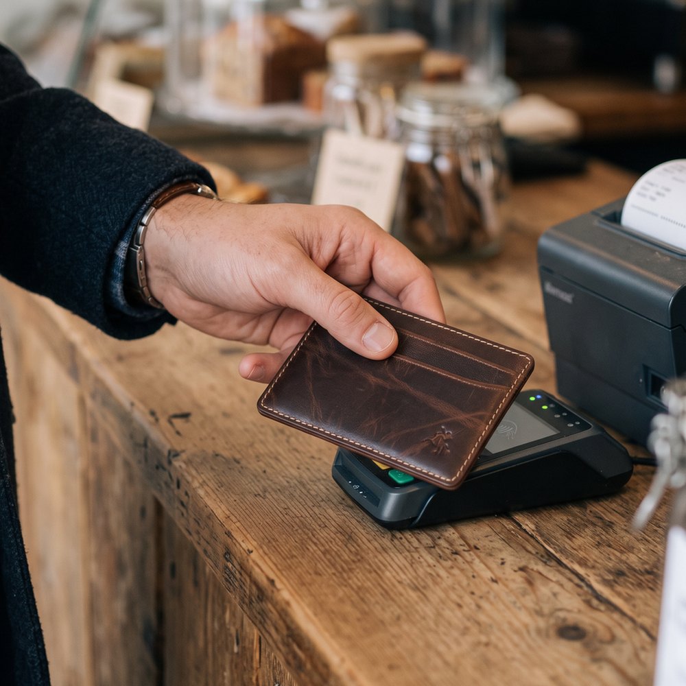 Carlo Leather Card Holder – Rich Tan