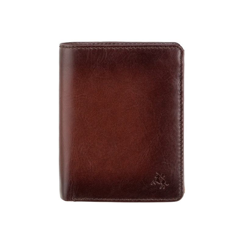 Hector tan leather wallet, closed
