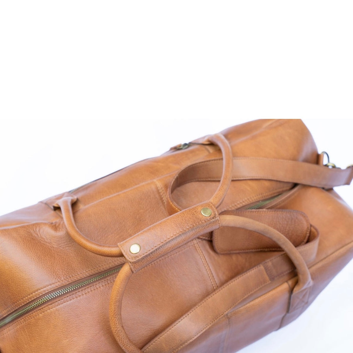 Walnut Leather Overnight Bag