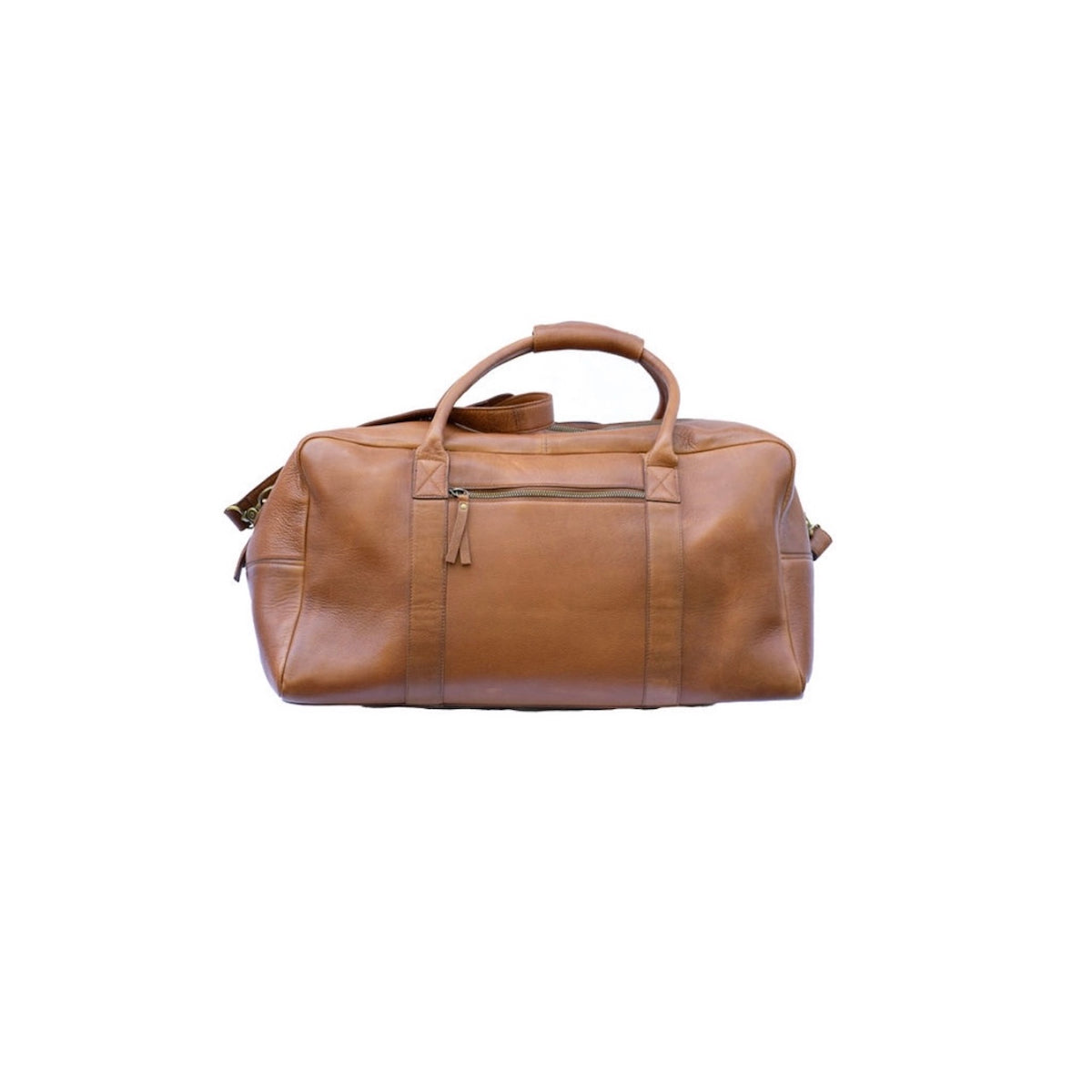 Walnut Leather Overnight Bag