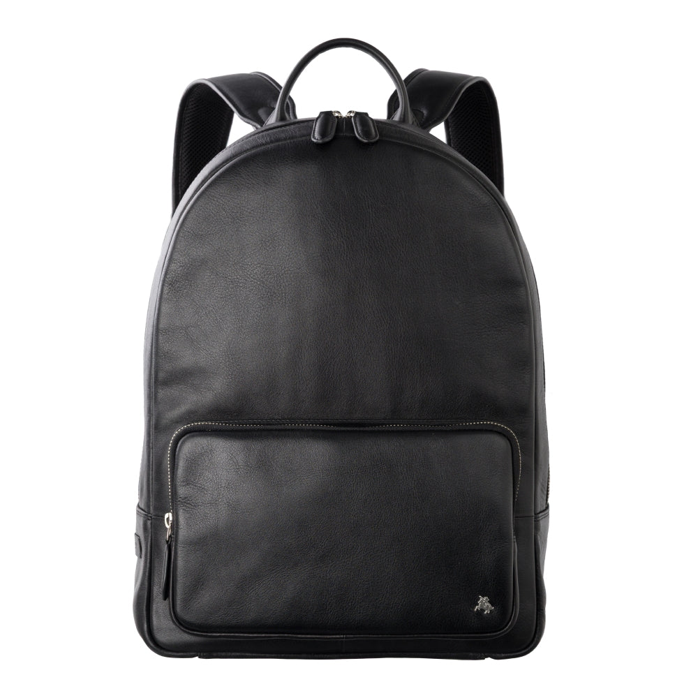 Warrior 14" black backpack, front view
