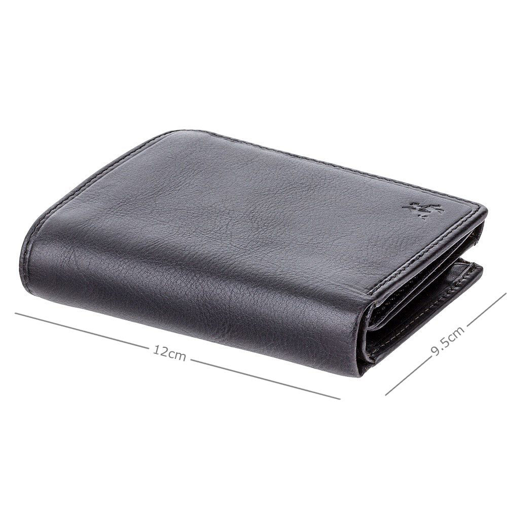 Lucca Leather Wallet – Black