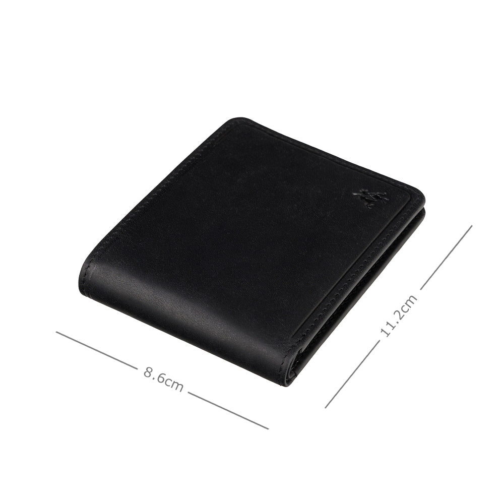 Visconti Rocco black wallet detail