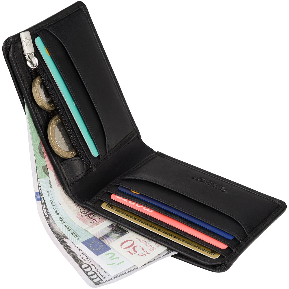 Visconti Rocco black wallet