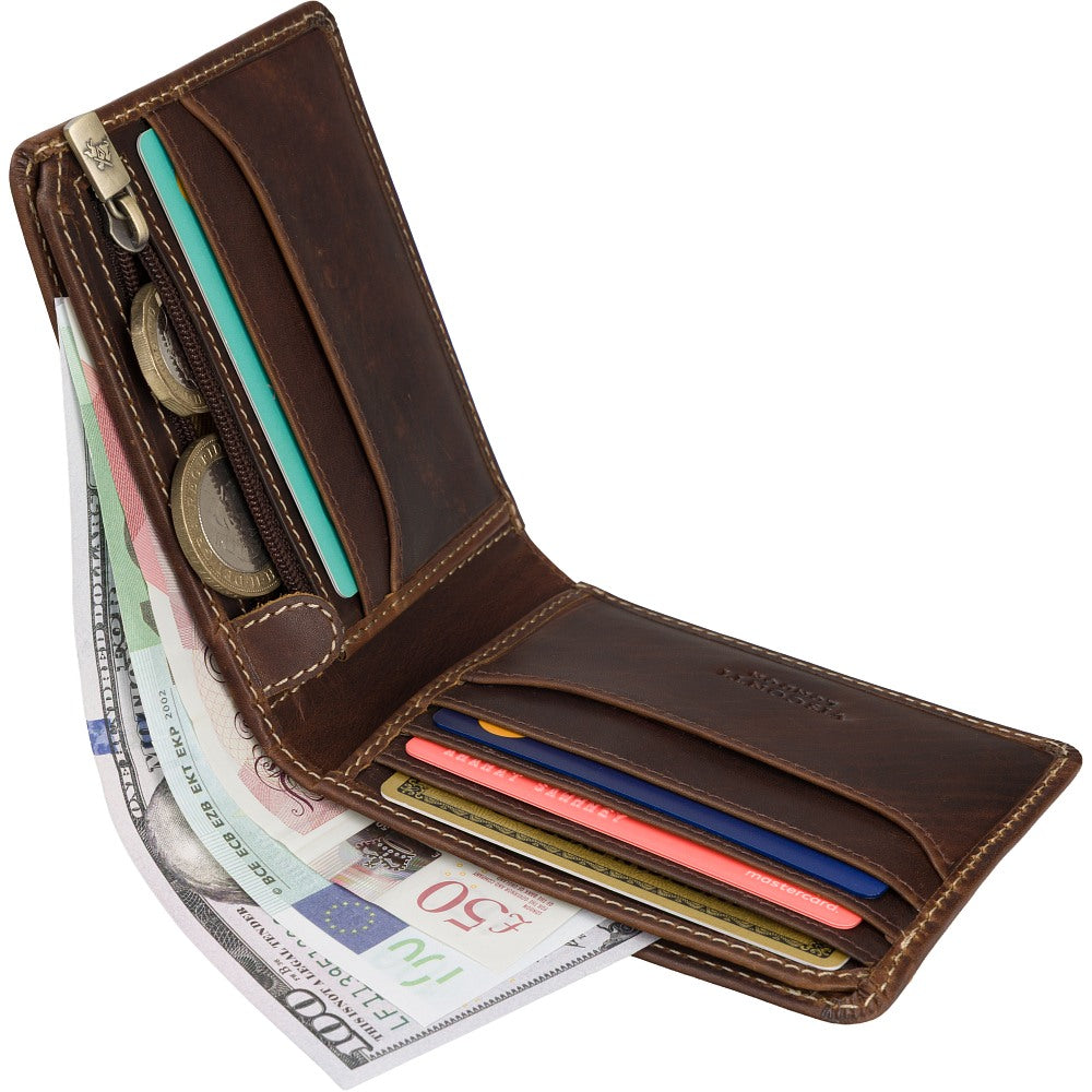 Visconti Rocco rich tan wallet